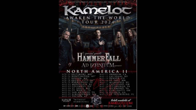 Kamelot Recruit HammerFall and Ad Infinitum For Awaken The World Tour