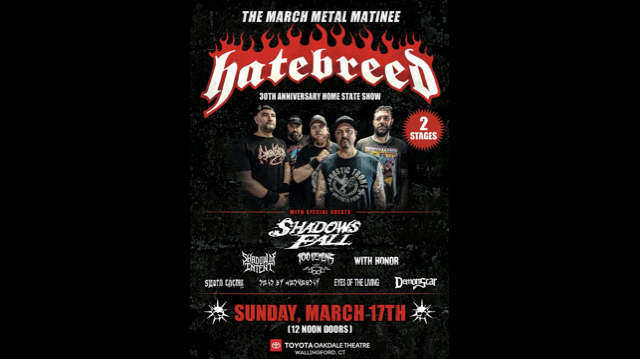 Hatebreed Announce The March Metal Matinee