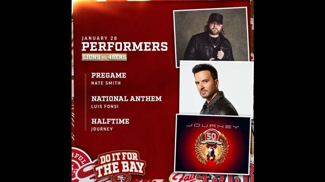 Journey To Rock 49ers Vs Lions NFC Championship Game Halftime