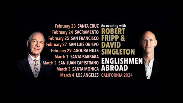 An Evening With Robert Fripp & David Singleton Tour Announced