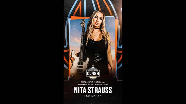 Nita Strauss To Perform Anthem At NASCAR's Busch Light Clash at the Coliseum