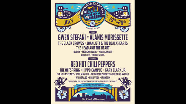 Red Hot Chili Peppers and Alanis Morissette Lead Minnesota Yacht Club Festival Lineup
