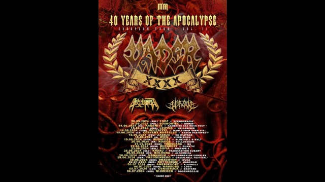 Vadar Announce New Leg Of 40 Years of the Apocalypse - Anniversary Tour 2024