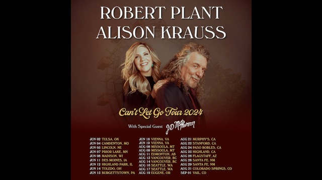 Robert Plant and Alison Krauss Announce North American Tour