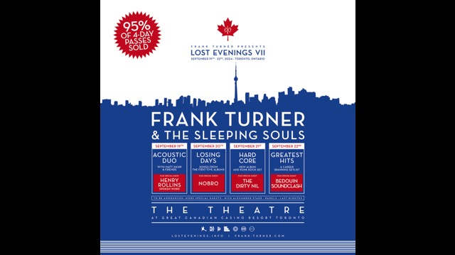 Frank Turner Recruits Henry Rollins And More For Lost Evenings VII Festival