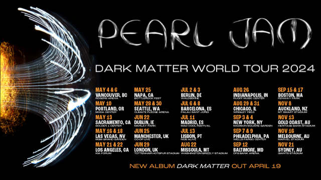 Pearl Jam Announce 'Dark Matter' World Tour