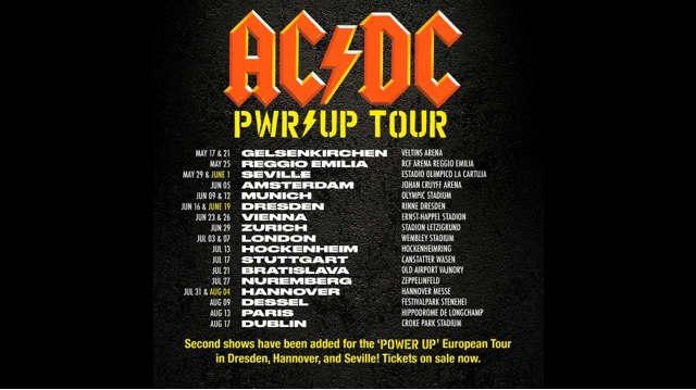 AC/DC Add Dates To PWR UP Tour