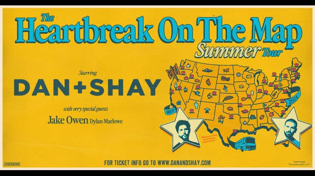 Dan + Shay Add 30 Dates To The Heartbreak On The Map Tour!