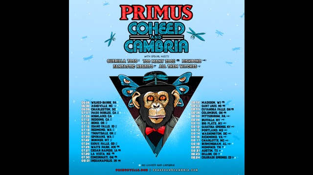 Primus and Coheed And Cambria Announce Summer Tour