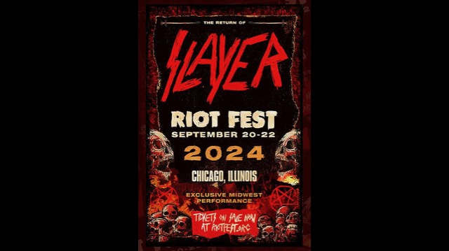 Reunited Slayer To Rock Riot Fest