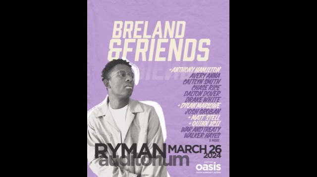 More Stars Added To BRELAND & Friends Charity Concert