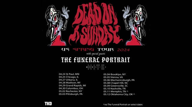 The Funeral Portrait Announce Tour With Dead On Sunday
