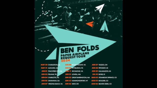 Ben Folds Bringing Back Paper Airplane Request Tour This Summer