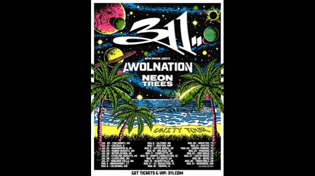 311 Tap AWOLNATION and Neon Trees For Unity Tour