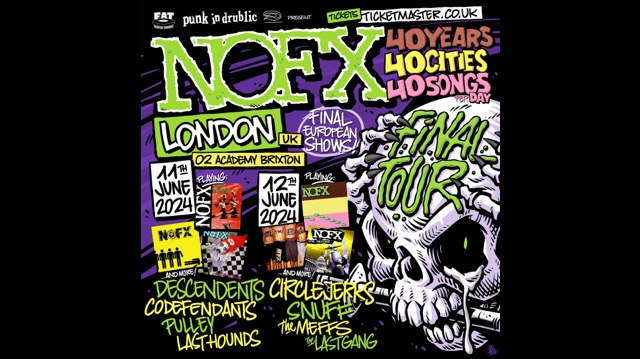 NOFX To Rock Different Albums At The O2 Academy Brixton