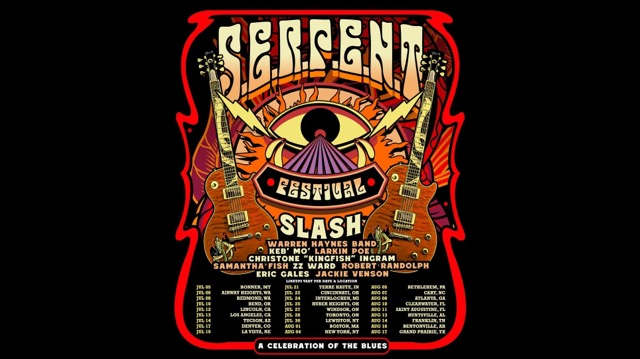 Slash Announces S.E.R.P.E.N.T. Blues Festival Tour