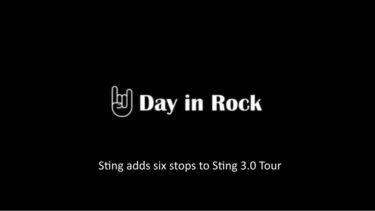 Sting 3.0 Tour Expanded Due To High Demand