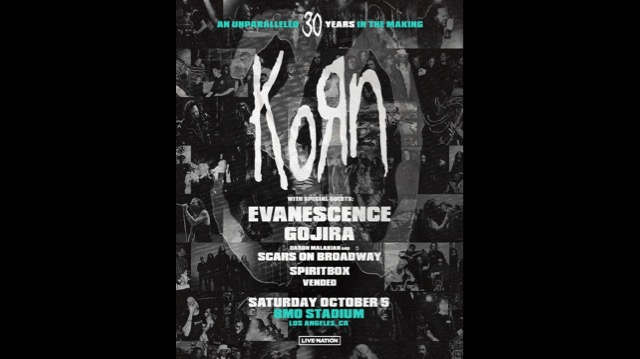 Korn Sell Out 30th Anniversary Stadium Concert