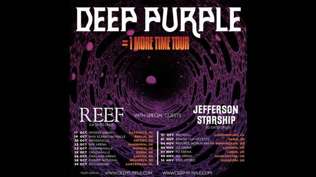 Deep Purple Announce UK and Euro =1 More Time Tour Dates
