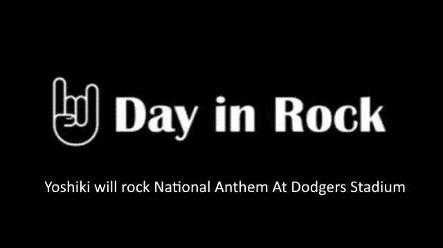 Yoshiki To Perform National Anthem At Dodgers Vs Nationals Game