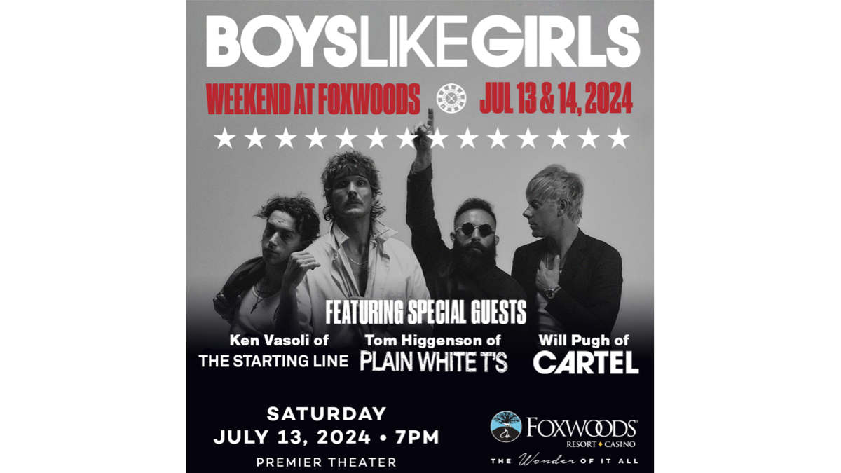Boys Like Girls Announce Weekend At Foxwoods Shows