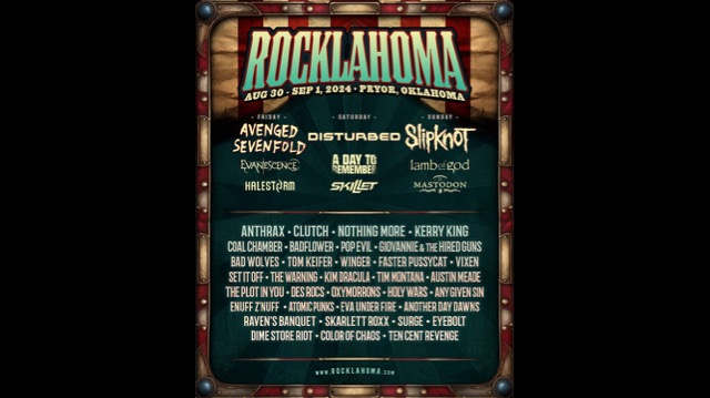 Avenged Sevenfold, Disturbed and Slipknot Lead Rocklahoma Lineup