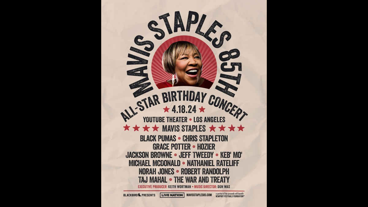 All-Star House Band Announced for 'Mavis Staples 85th: All-Star Birthday Concert'