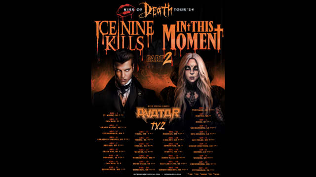 Ice Nine Kills and In This Moment Announce Kiss of Death Tour Part 2, A Sequel