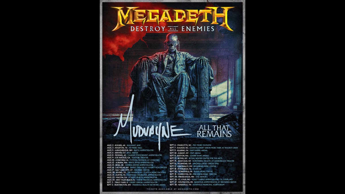 Megadeth Announce North American Destroy All Enemies Tour