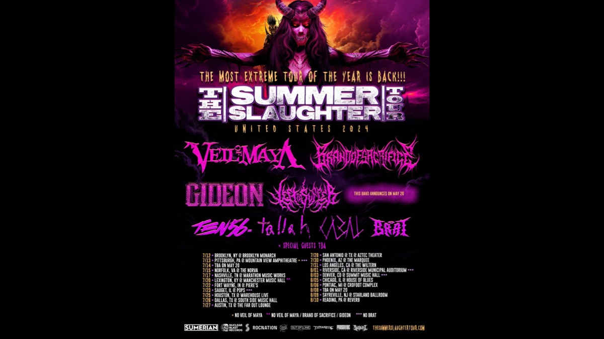 Veil Of Maya and Brand Of Sacrifice Lead Summer Slaughter Lineup