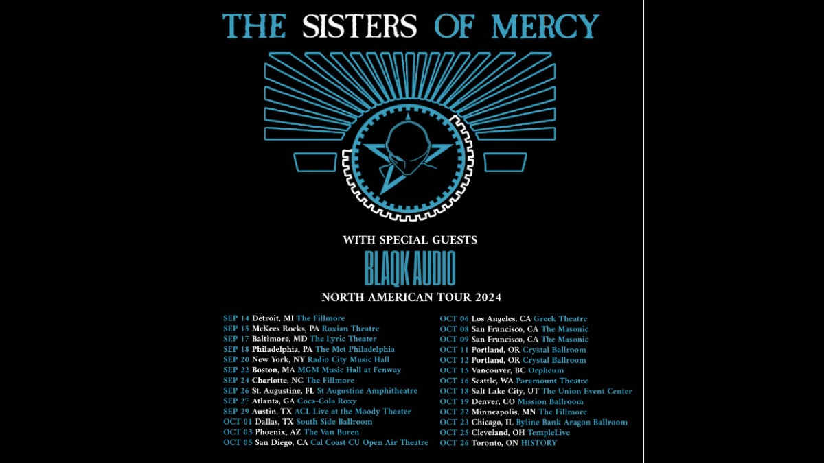 The Sisters Of Mercy Announce North American Tour with Blaqk Audio