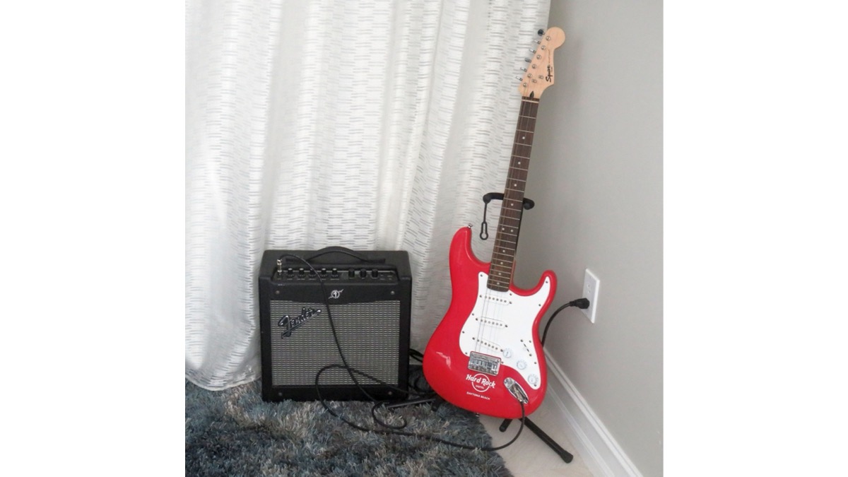 Guitar in room