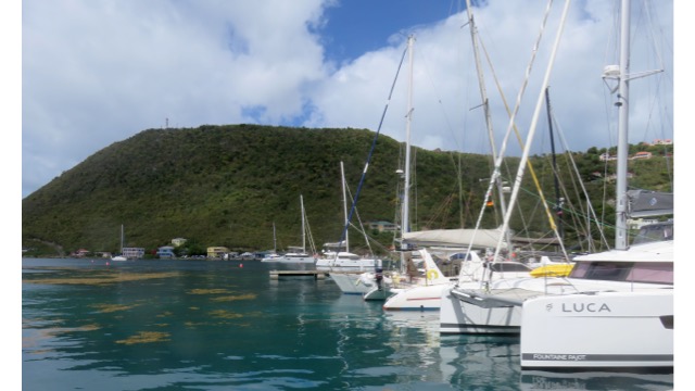 The marina at Pussers, Tortola