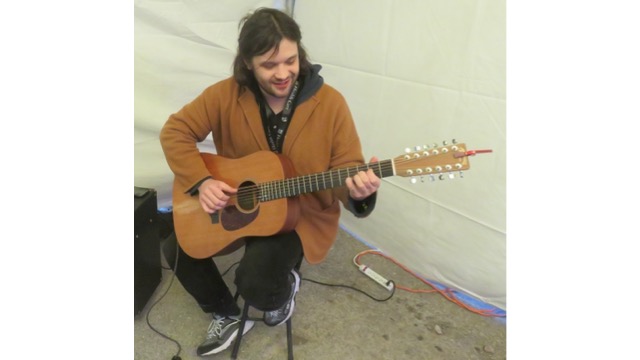 Richard Edge plays 12-string guitar